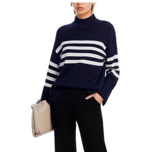 C by Bloomingdale's Women's Striped Navy Swearer XL PRICE FIRM